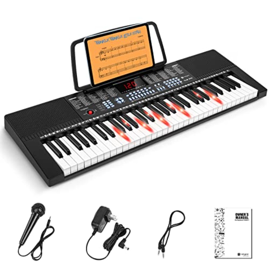 Keyboard Piano 61 Key - Klawiatura fortepianowa dla początkujących, 61 klawiszy,