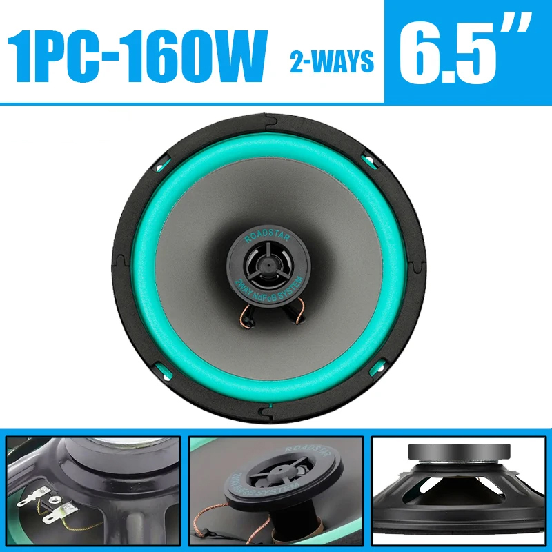 Audio Universal Music - 1 SZT. 160W 6,5 Calowe Samochodowe