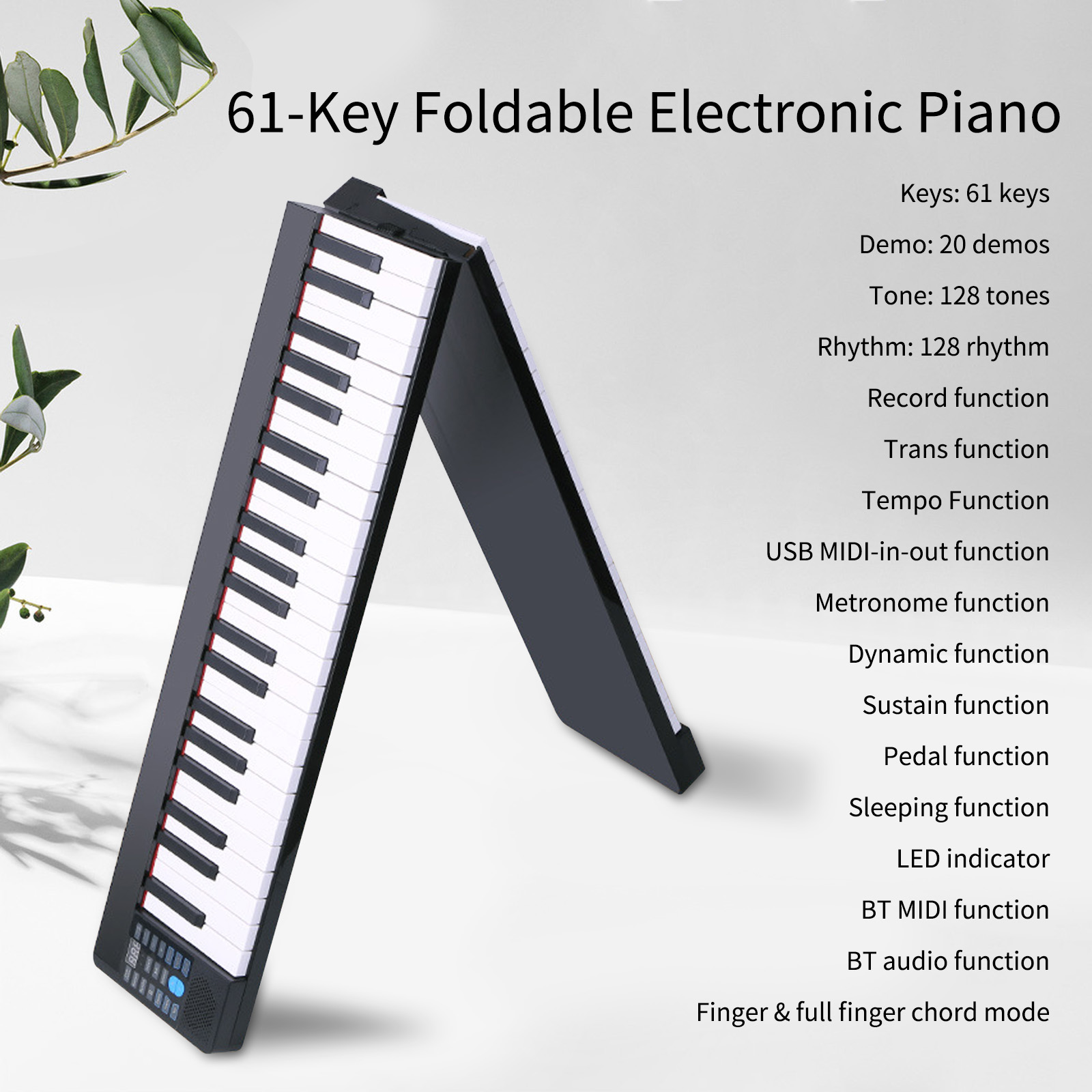 Keyboard Piano 61 Key - Składane pianino elektroniczne Wielofunkcyjny organ elektroniczny