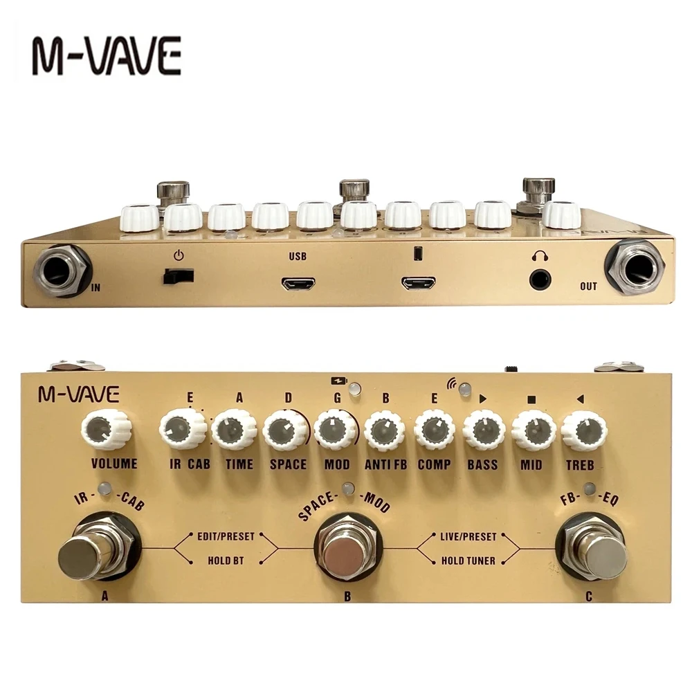 Audio Music Interface - M-vave Cube BABY akumulatorowy pedał wielu
