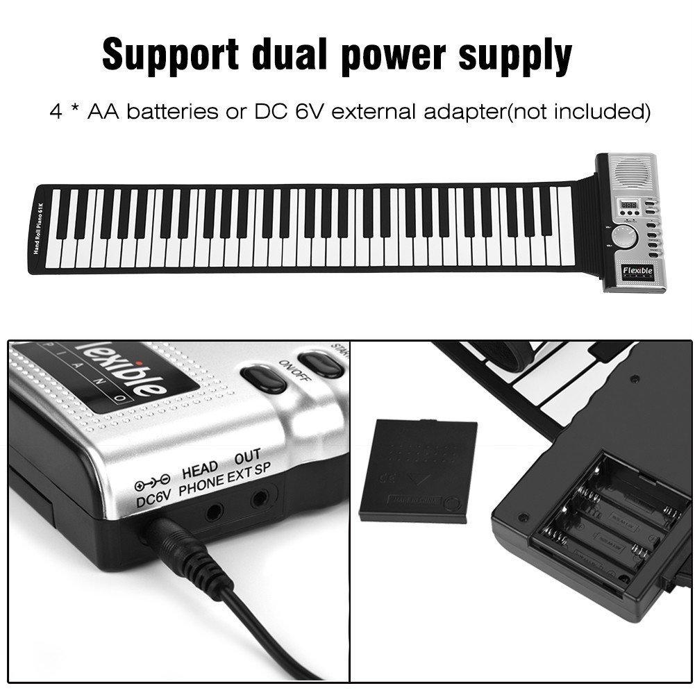 Przenośny plastikowy ABS 61 kl – Keyboard Piano 61 Key recenzja i cena