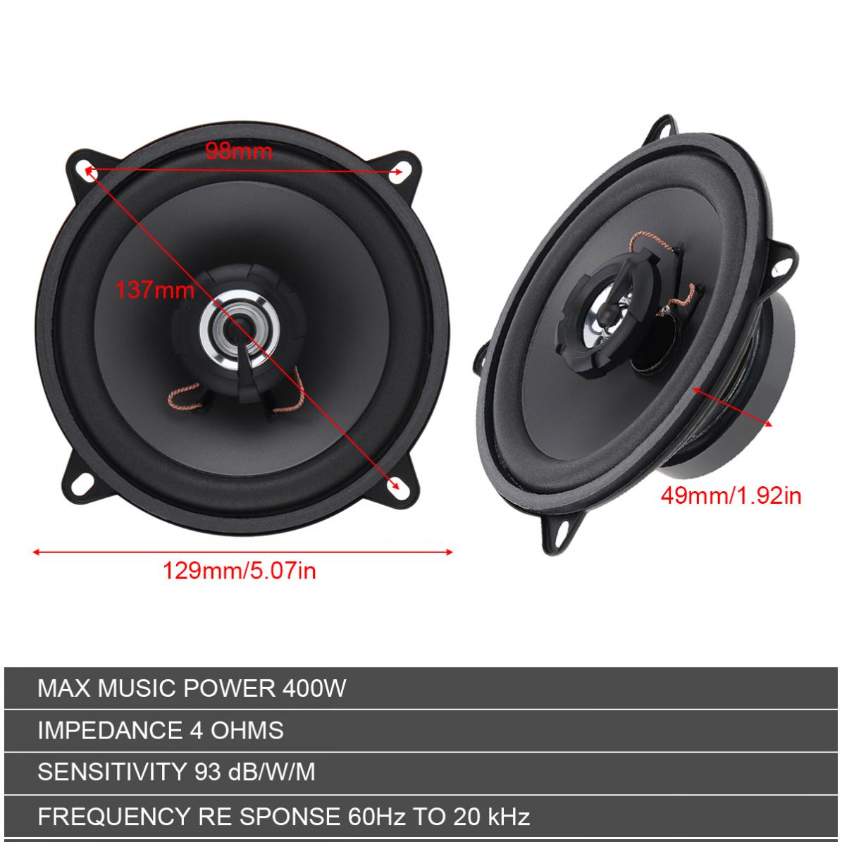 5-calowy 400W / 500W 2-drożny  – Audio Universal Music recenzja i cena
