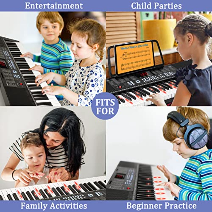 Klawiatura fortepianowa dla po – Keyboard Piano 61 Key recenzja i cena