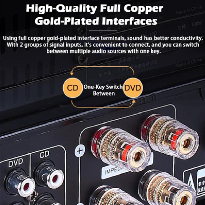 Wzmacniacz lampowy HIFI 2.1Ch  – Audio Music Youtube recenzja i cena
