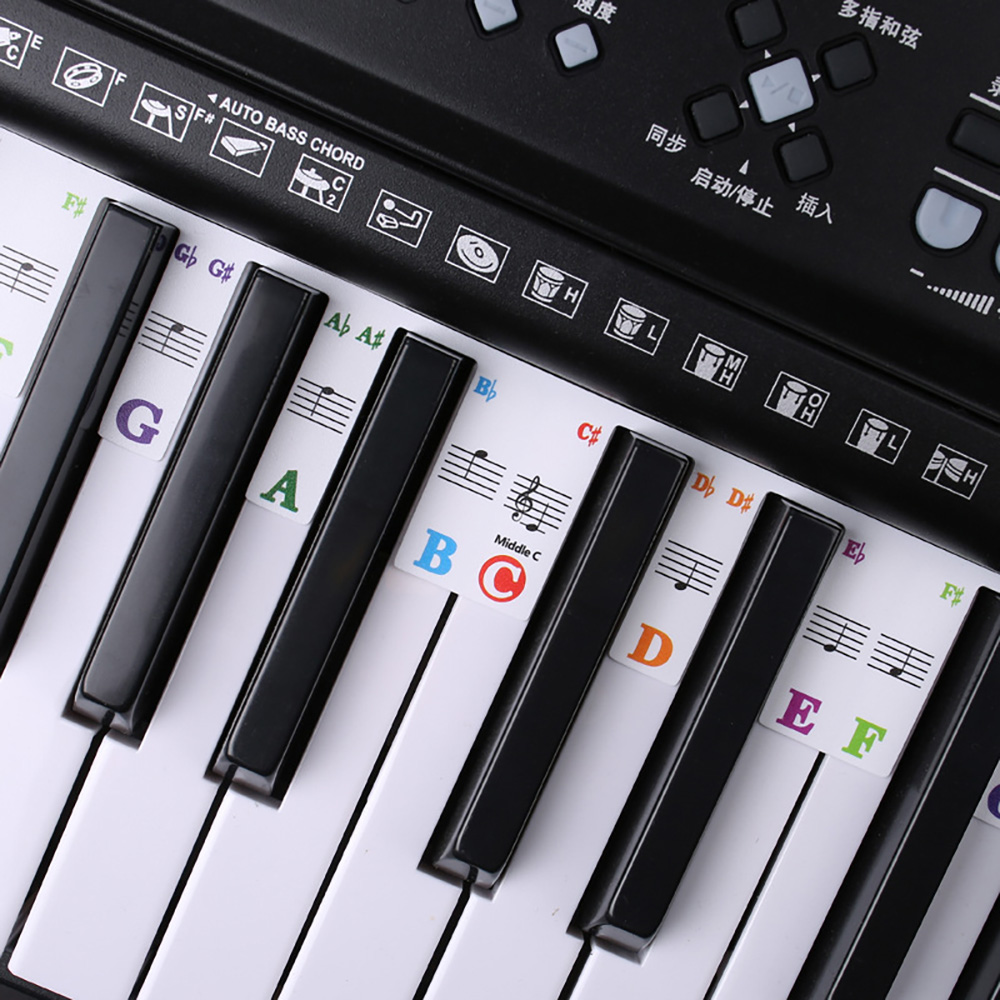 Naklejki na klawiaturę fortepi – Keyboard Piano 61 Key recenzja i cena