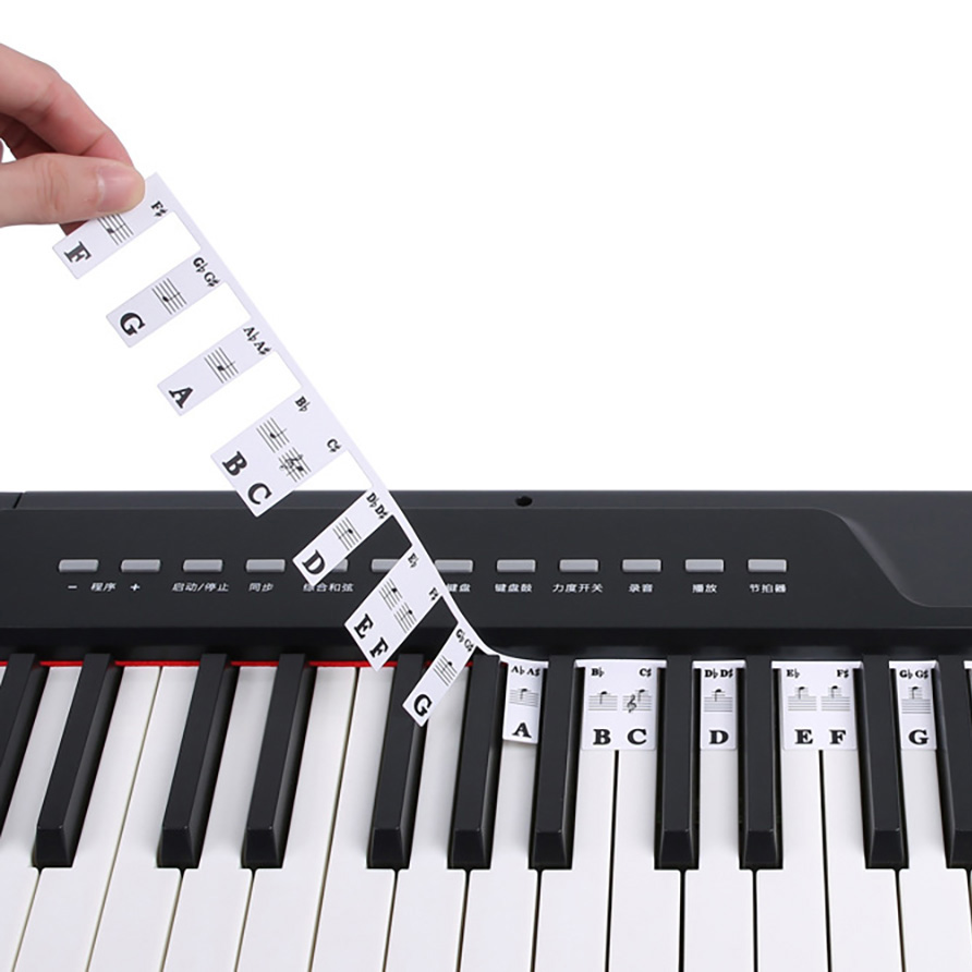 Naklejki na klawiaturę fortepi – Keyboard Piano 61 Key recenzja i cena