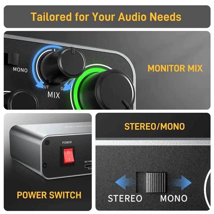 MAONO PS22 Profesjonalne Inter – Audio Music Interface recenzja i cena