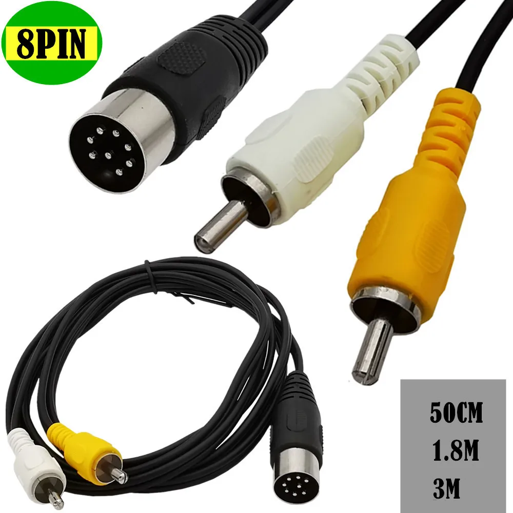 Kabel Din 8-pinowy na 2RCA 8-p – Audio Music Instrumental recenzja i cena