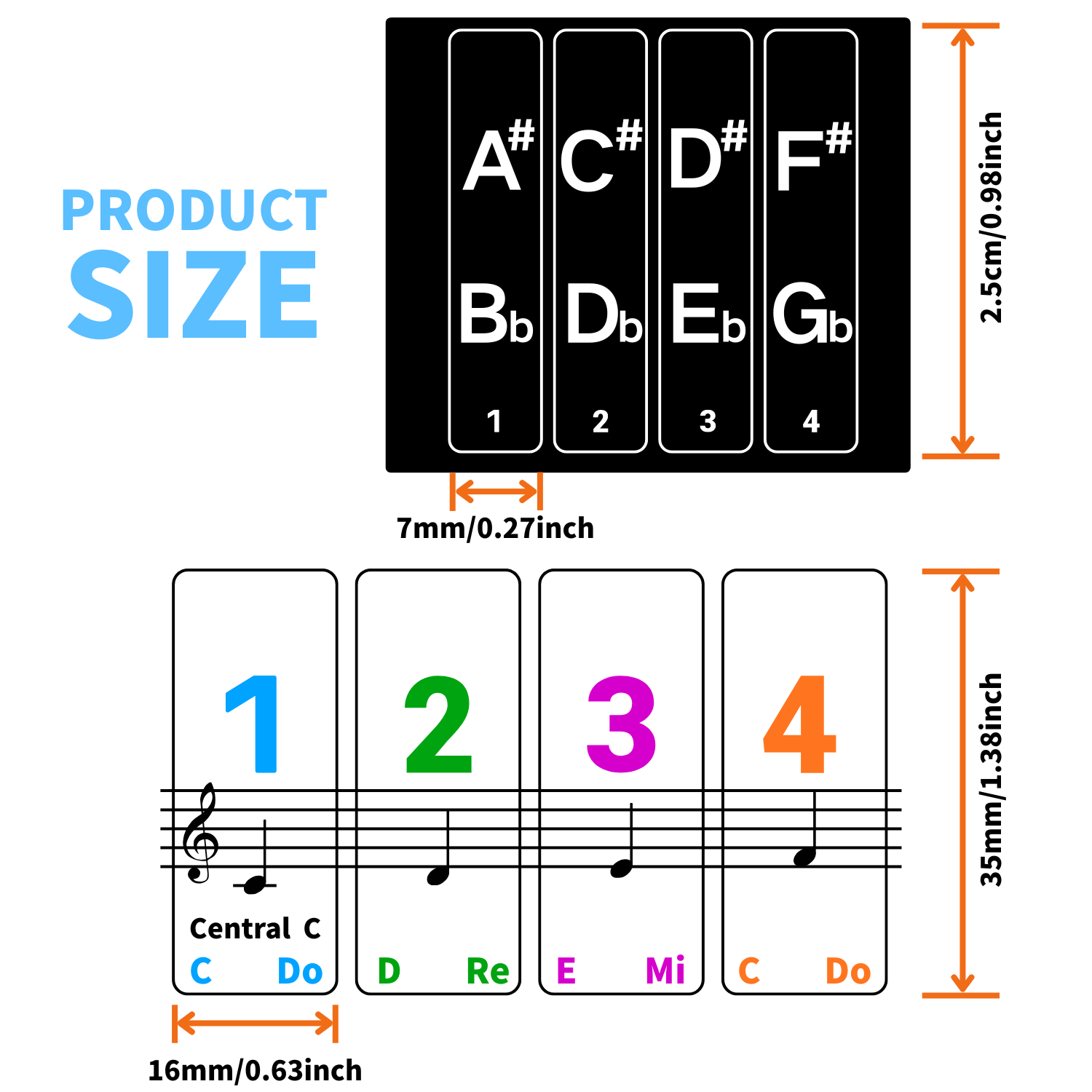 Naklejki na klawiaturę fortepi – Keyboard Piano 61 Key recenzja i cena