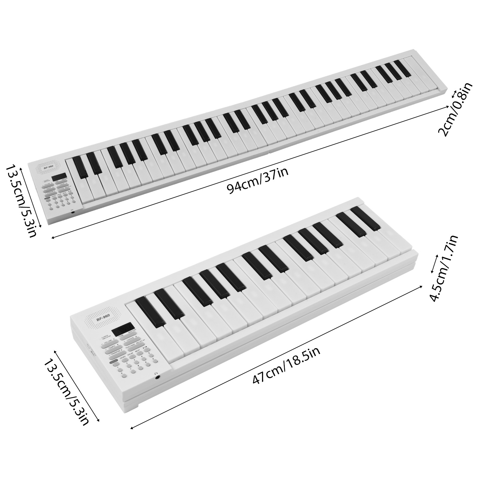 61-klawiszowe składane pianino – Keyboard Piano 61 Key recenzja i cena