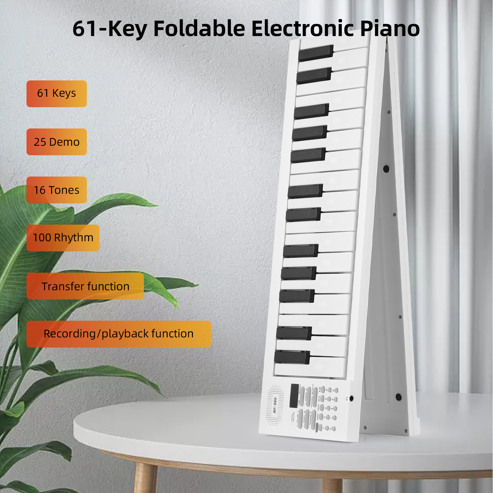 61-klawiszowe składane pianino – Keyboard Piano 61 Key recenzja i cena