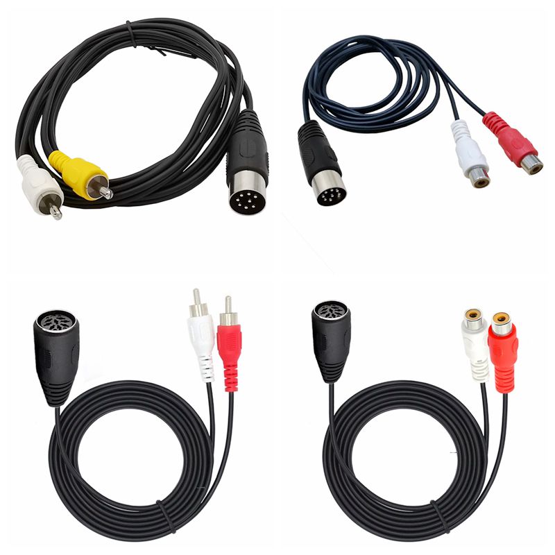 Kabel Din 8-pinowy do 2RCA 8-p – Audio Music Instrumental recenzja i cena