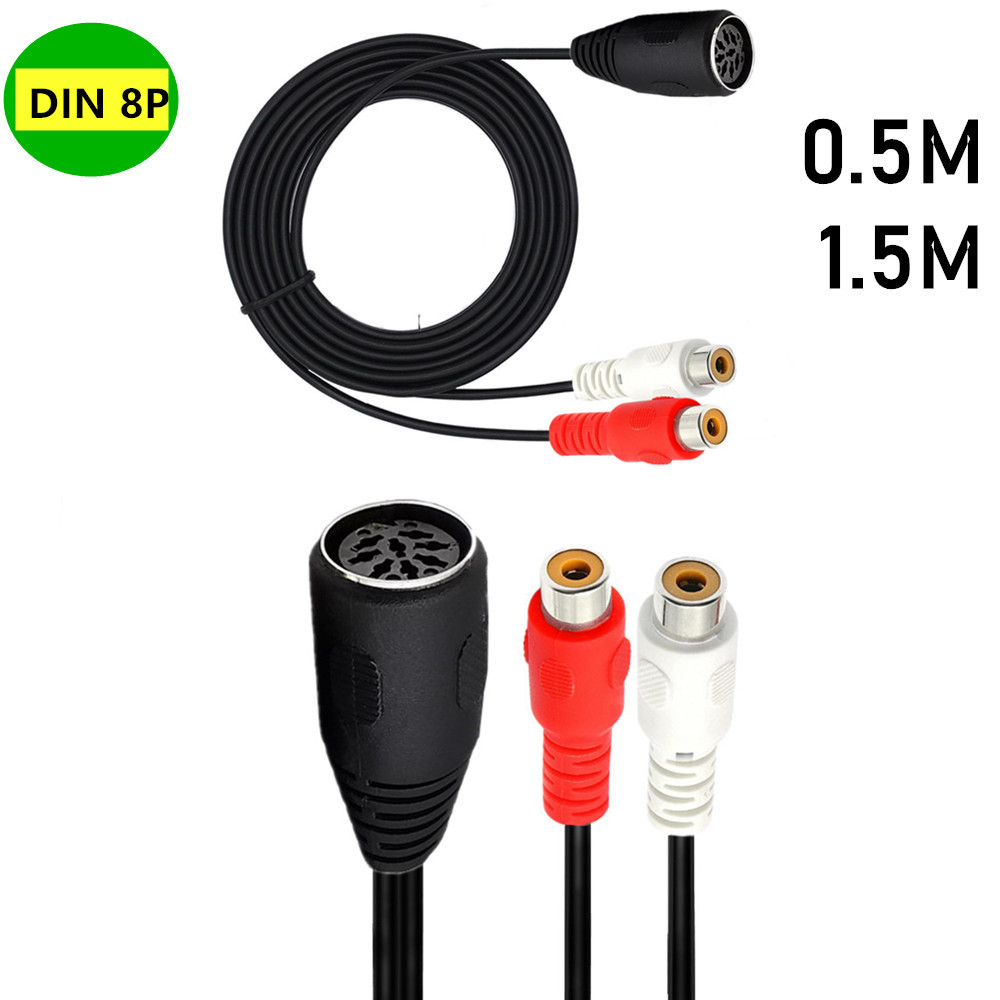 Kabel Din 8-pinowy do 2RCA 8-p – Audio Music Instrumental recenzja i cena